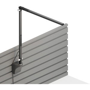 Z-Bar Solo Mini LED 2.6 inch Metallic Black Slatwall Mount Desk Lamp Wall Light